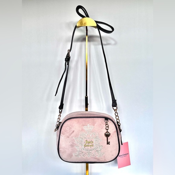 Juicy Couture Light Pink Crossbody Bag with Black Accents - Picture 13 of 13